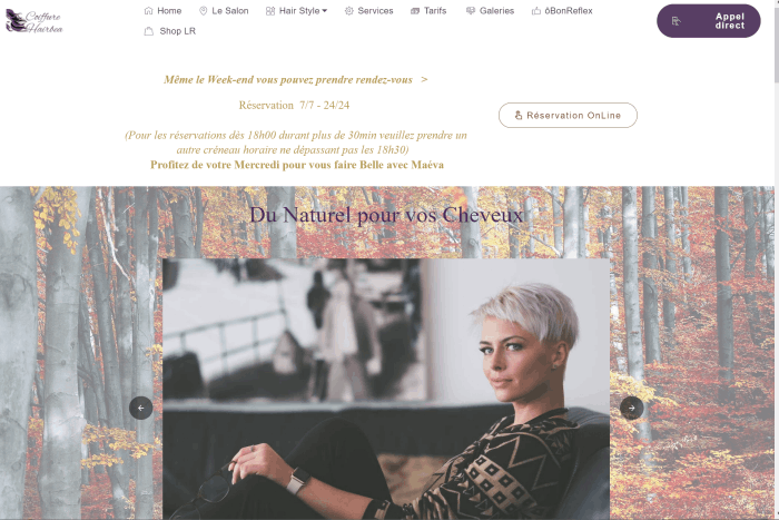 Hairbea présentation site web